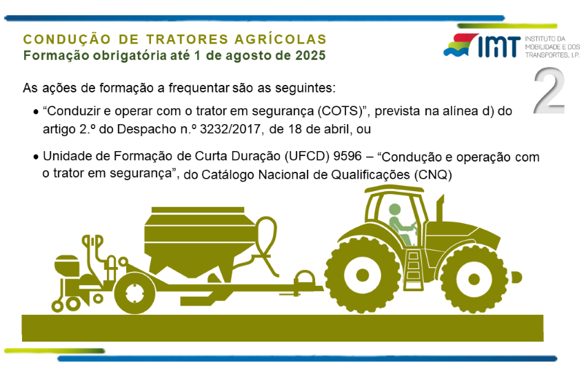 Condutores de tractores obrigados a formação de 35 horas