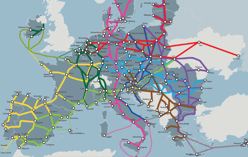 A Europa em movimento: conheça os mapas que definem as grandes rotas de transporte