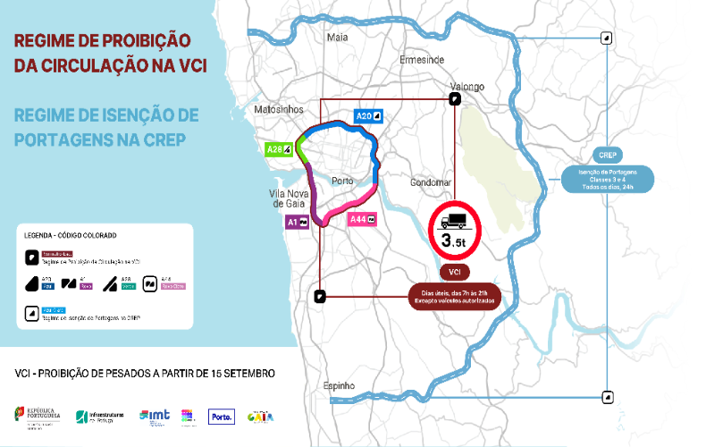 Novas regras para veículos pesados na VCI entram em vigor a 15 de setembro